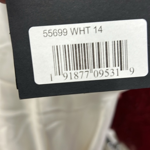 Mac Duggal 55699 HIGH NECK CAP SLEEVE TEA LENGTH DRESS - Picture 7 of 9